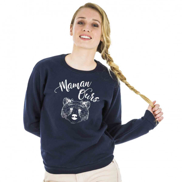 Maman Ours Sweat à capuche/pull assorti groupe familial Fils Fille illustration 4564 