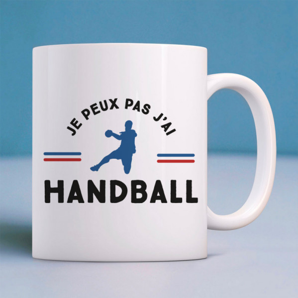 Tasse, Mug, Terrain handball, Personnalisable