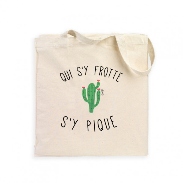 Totebag Qui S Y Frotte S Y Pique Le Roi Du T Shirt