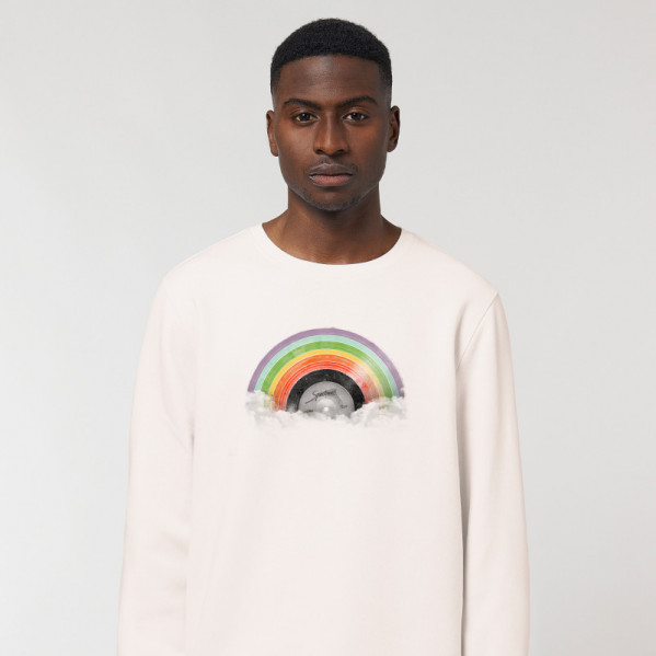 white rainbow shirt